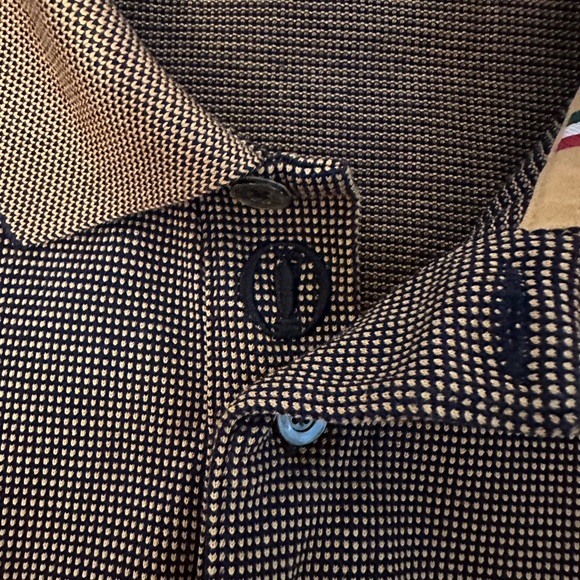 Open Championship Polo Large Brown With Carnoustie Embroidered Sleeve Logo - Picture 5 of 8